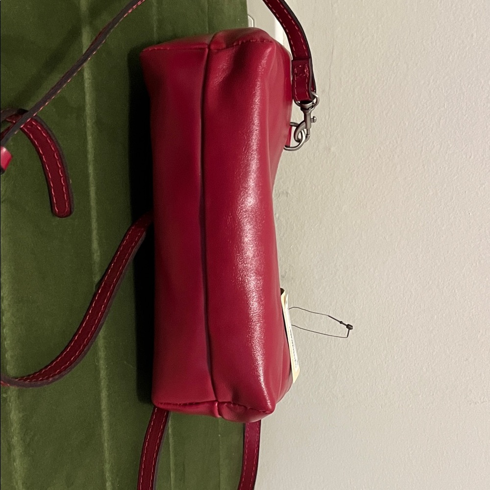 Patricia Nash Red Leather Crossbody Bag - Picture 6 of 7